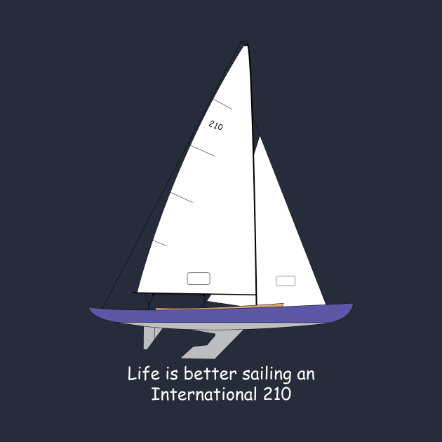 International 210 Sailboat - Life is better sailing an International 210 by CHBB