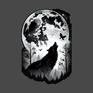 Lonely Howl at the Moon T-Shirt