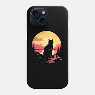 Cat Silhouette Phone Case