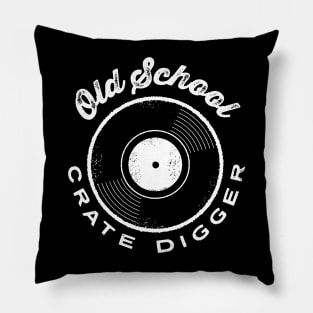 Old School Crate Digger design Pillow