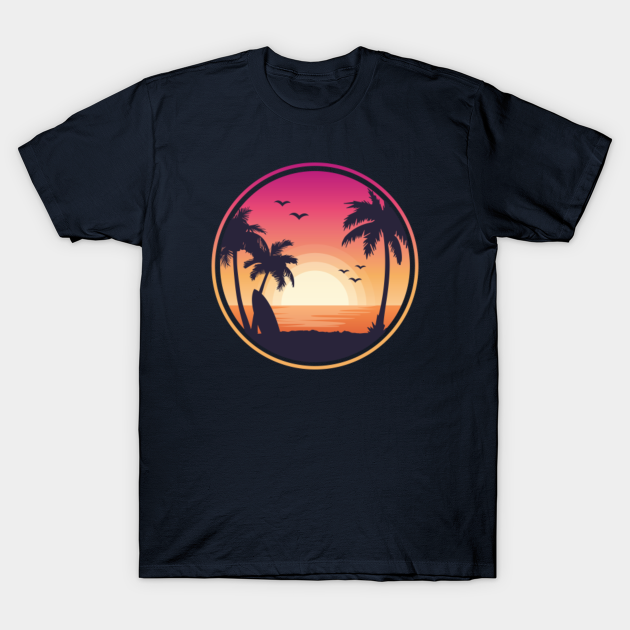 Beach Sunset - Beach - T-Shirt