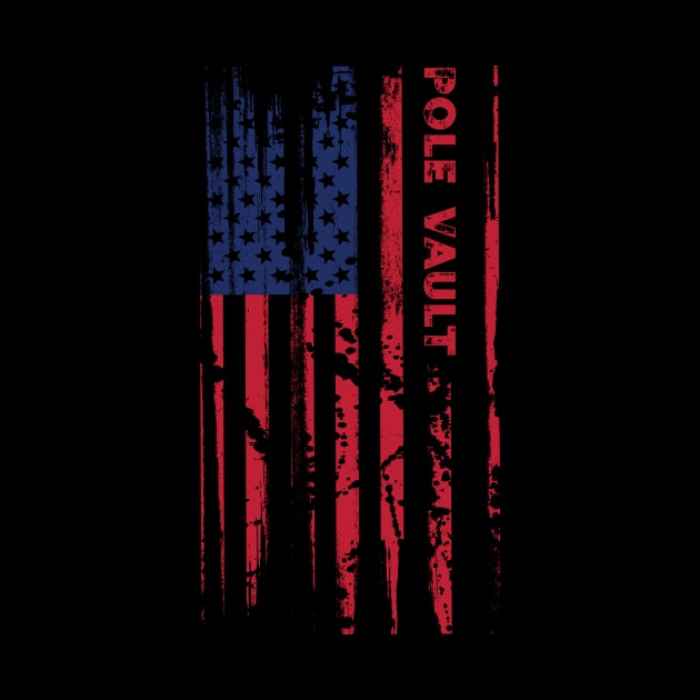 American Pole Vault Patriotic USA Flag by ScottsRed