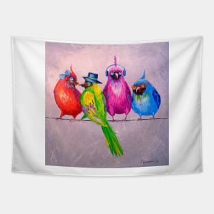 Friends parrots Tapestry