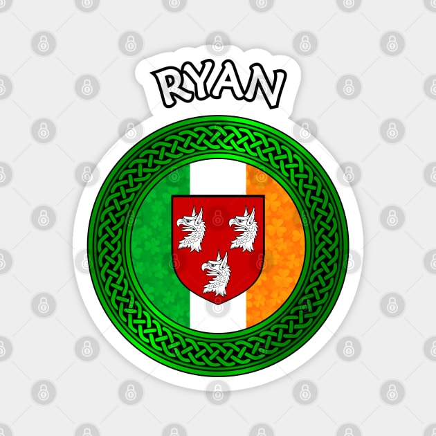 Irish Flag Shamrock Celtic Knot - Ryan Magnet by Taylor'd Designs