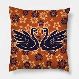 Swans In Love Pillow