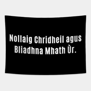 Nollaig Chridheil agus  Bliadhna Mhath Ùr - Scottish Gaelic Tapestry