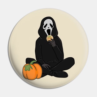 Ghostface eating pursburry pumpkin cookie Pin