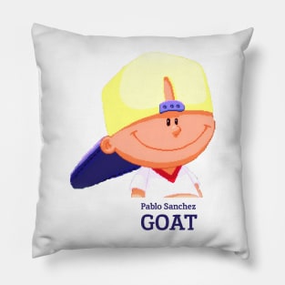 Pablo Sanchez Goat Backyard Baseball Pillow