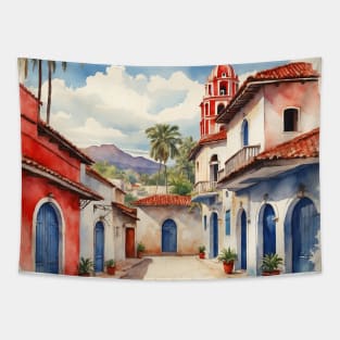 Jala Nayarit Mexico Vintage Tourism Travel Retro Tapestry