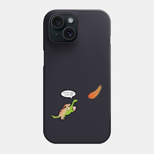 When the dinosaurs met the meteorite Phone Case