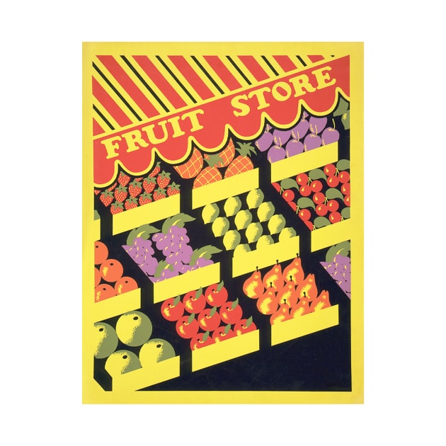 Fruit store (1936) vintage poster by Federal Art Project by WAITE-SMITH VINTAGE ART