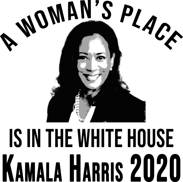 Kamala Harris A Womans Place is in the White House Kids T-Shirt by Scarebaby