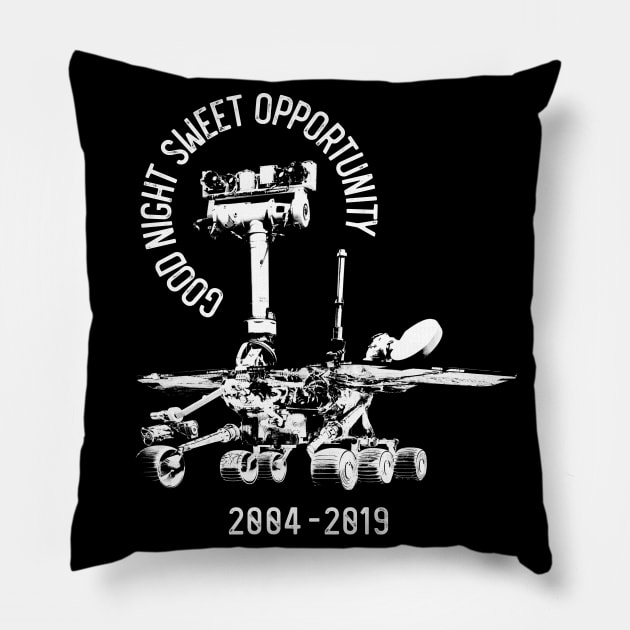 Mars Rover Opportunity Pillow by happyartresult