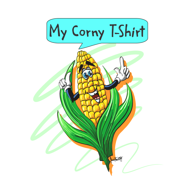 Corny Fall Autumn Tshirt Halloween and Thanksgiving Gift by SidneyTees