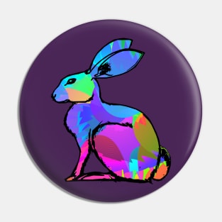 Colorful Hare Pin