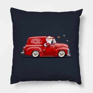 Cartoon Christmas van Pillow