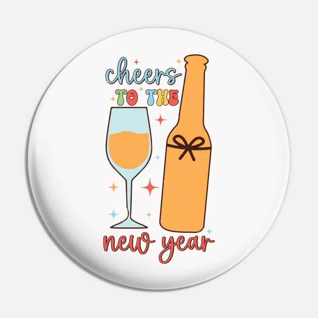 Cheers to the New Year Pin by MZeeDesigns