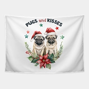 Pugs And Kisses Tapestry