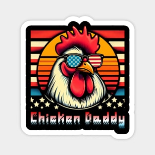 Father's day dad daddy chicken Magnet