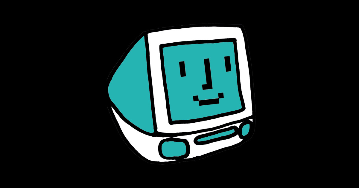 Happy Lil' Computer - Computer - Sticker | TeePublic