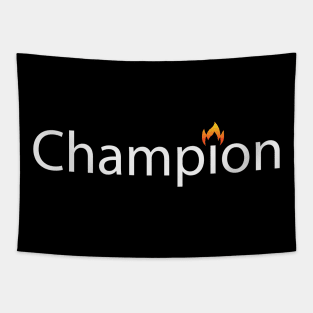 Champion motivational artwork Tapestry