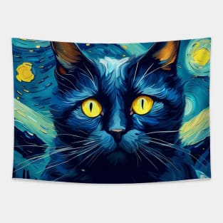 Cat Van Gogh Tapestry