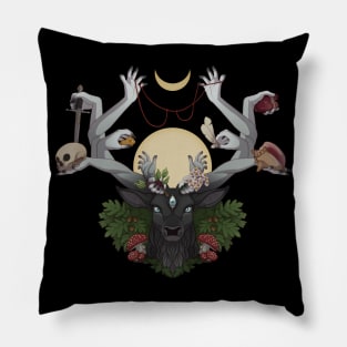 The Horned One Pillow