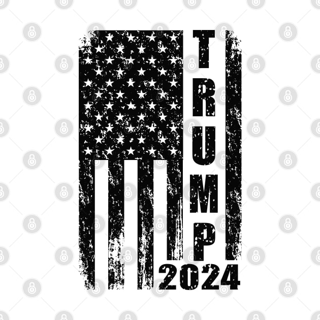 Trump American flag 2024 by Dylante