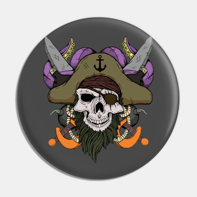 Welcome Aboard! - Pirate Theme Pin by Whicheverclown