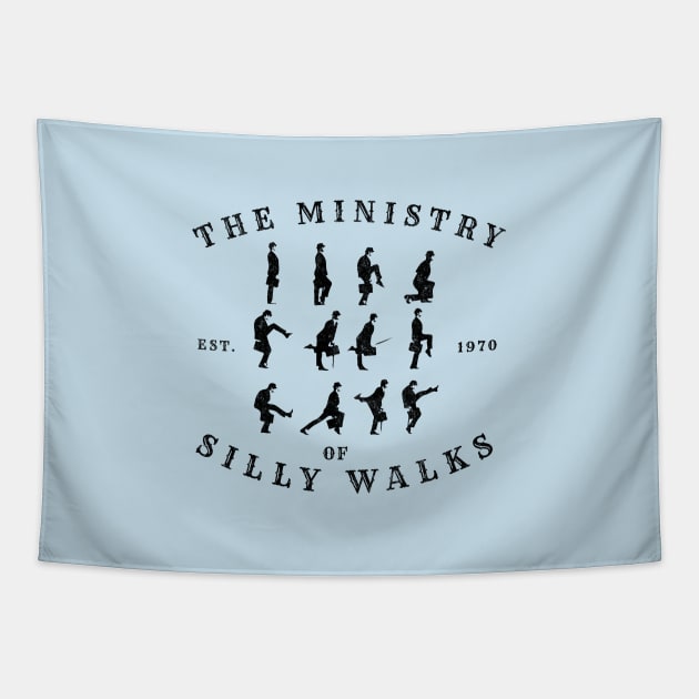 The Ministry of Silly Walks - Est. 1970 Tapestry by BodinStreet