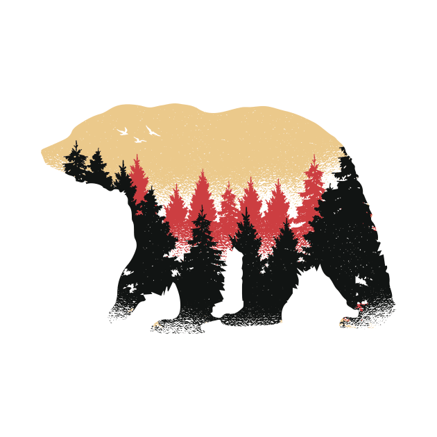 Bear and wood Shirt by A&P