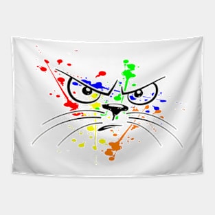 Cat Splash, cute funny shirt for cat lovers Tapestry