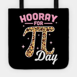 Hooray For Pi Day Pink Leopard Print Tote