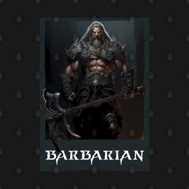 Savage Steel: Barbarian Warrior with Mighty Axe. Diablo by MaxDeSanje 