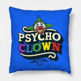 Psycho Clown Logo Design Pillow