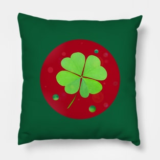 Crimson And Clover Pillow