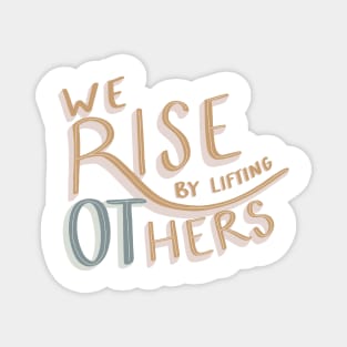 We Rise By Lifting Others, Occupational Therapy OT Month Magnet