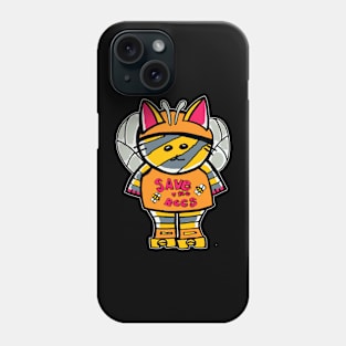 Save the bees roller cat Phone Case