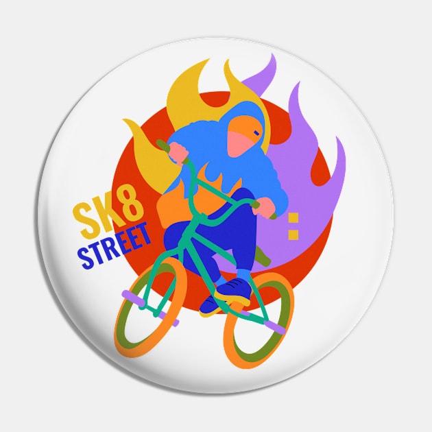 BMX rider and fire background Pin by Polikarp308