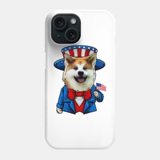 Fourth of July Akita Phone Case