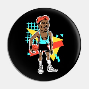 Sidney Deane Basketball Cartoons Pin