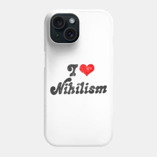 I Heart Nihilism // Vintage-Look Faded Typography Gift Phone Case