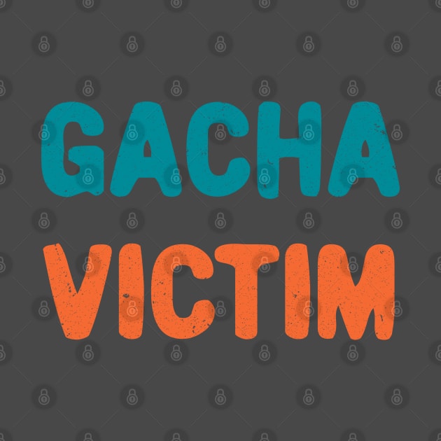 Gacha victim game typography by Oricca