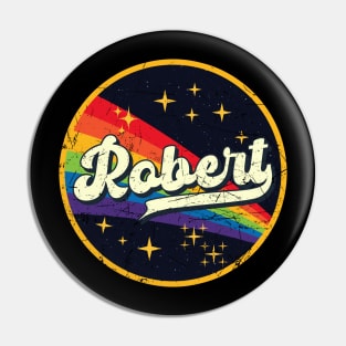 Robert // Rainbow In Space Vintage Grunge-Style Pin