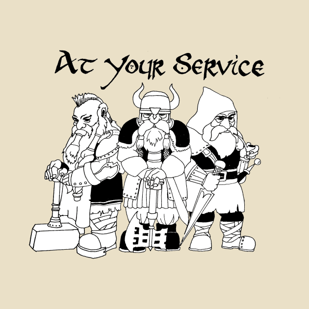 Dwarves At Your Service by BjorksBrushworks