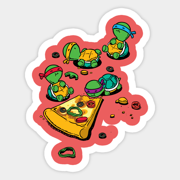 Pizza Lover - Ninja Turtles - Sticker