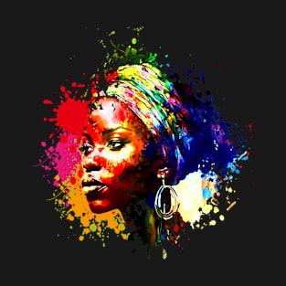 African woman watercolor T-Shirt