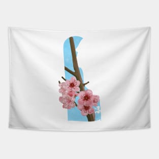 Delaware Peach Blossom Tapestry