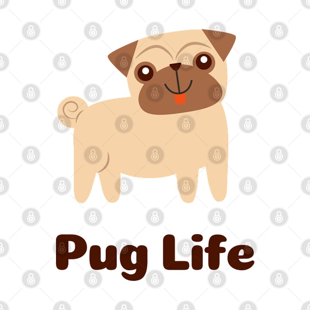 Pug Dog by Flamingo Design