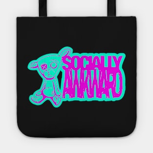 Socially awkward bear Tote